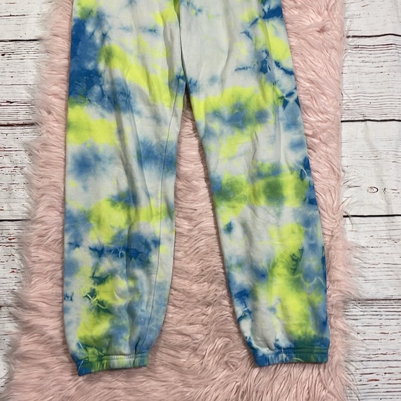 Aviator Nation Yellow Blue High Rise Tie Dye Sweatpants - Picture 4 of 10